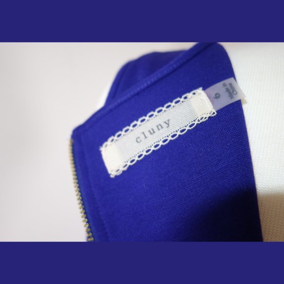 Cluny Royal Blue Paneled Tank Dress - Size 6 - Picture 13 of 15